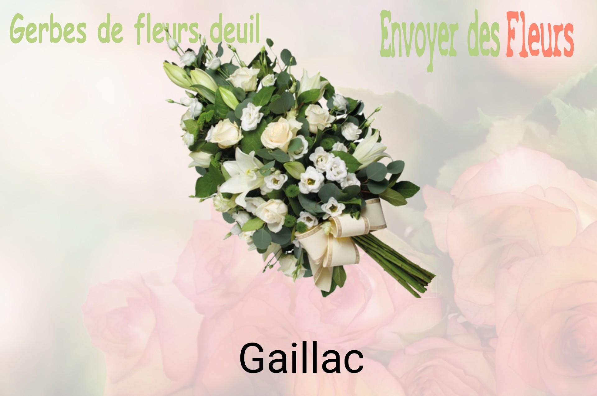 Gerbe de fleurs de deuil livrée à Gaillac
